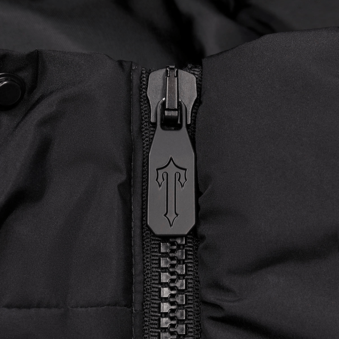 Trapstar Irongate Hooded Puffer AW23 Jacket - Black Gradient - No Sauce The Plug