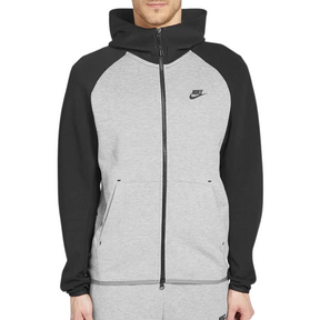 Nike Tech Fleece Hoodie - Black & Light Grey (Old Season) - No Sauce The Plug